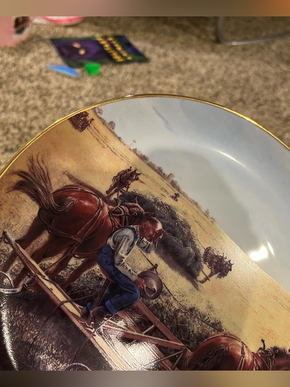 Decorative Collector Plate “Taking A Breather”